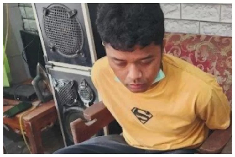 Sosok tersangka kasus pembunuhan berantai bernama Wanda di Padang Pariaman. (X @creepyroom)